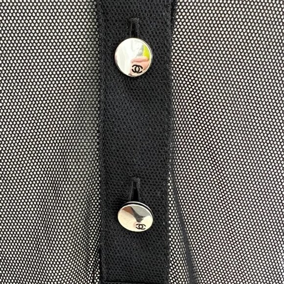 Chanel mesh black top size 44 - Picture 4 of 7